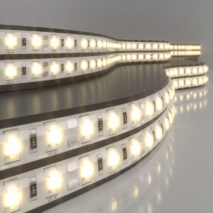 Светодиодная лента 12 В 14,4 Вт/м 60 Led/м 5050 IP65, теплый белый 3300К, 5 м
            Лента светодиодная 12V 14,4W 60Led 5050 IP65 теплый белый, 5м