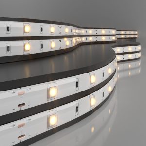 Светодиодная лента 12 В 7,2 Вт/м 30 Led/м 5050 IP65, теплый белый 3300К, 5 м
            Лента светодиодная 12V 7,2W 30Led 5050 IP65 теплый белый, 5м