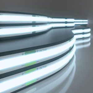 Светодиодная лента 24 В 11 Вт/м 352 Led/м COB IP20, холодный белый 6500K, 5 м
            Лента светодиодная 24V 11W 352Led COB IP20 холодный белый, 5м