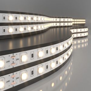 Светодиодная лента 24 В 14,4 Вт/м 60 Led/м 5050 IP20, теплый белый 3300K, 5 м
            Лента светодиодная 24V 14,4W 60Led 5050 IP20 теплый белый, 5м
