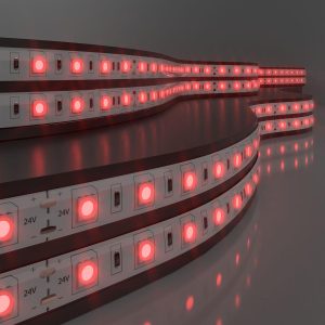 Светодиодная лента 24 В 14,4 Вт/м 60 Led/м 5050 IP65, красный, 5 м Лента
            светодиодная 24V 14,4W 60Led 5050 IP65 красный, 5м