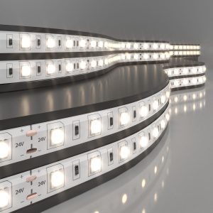 Светодиодная лента 24 В 14,4 Вт/м 60 Led/м 5050 IP65, теплый белый 3300K, 5 м
            Лента светодиодная 24V 14,4W 60Led 5050 IP65 теплый белый, 5м