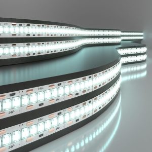 Светодиодная лента 24 В 24 Вт/м 240 Led/м 2835 IP20, холодный белый 6500K, 5 м
            Лента светодиодная 24V 24W 240Led 2835 IP20 холодный белый, 5м