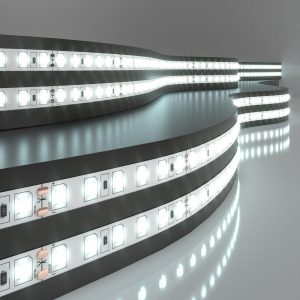 Светодиодная лента 24 В 9,6 Вт/м 120 Led/м 2835 IP20, холодный белый 6500K, 5
            м Лента светодиодная 24V 9,6W 120Led 2835 IP20 холодный белый, 5м