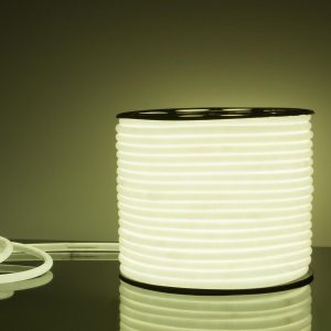 Светодиодный гибкий неон 220 В 9.6 Вт/м 144 Led/м 2835 IP67, круглый холодный
            белый 6500К, 50 м Гибкий неон 220V 9,6W 144Led 2835 IP67 круглый холодный белый,
            50 м