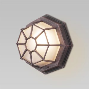 Уличный настенный светильник Telarana S капучино GL 1023D