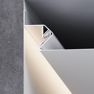 Теневой профиль для натяжных потолков для светодиодной ленты (под ленту до 10
mm) LL-2-ALP020