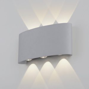 Пылевлагозащиwbrщенный светодиодный светильник Twinky Trio серый IP54 1551
            Techno LED серый