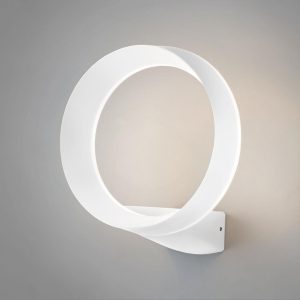 Уличный настенный светодиодный светильник Ring IP54 1710 TECHNO LED белый