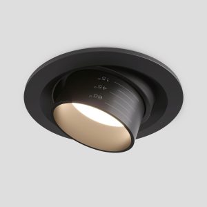 Встраиваемый светодиодный светильник с регулировкой угла освещения 9920 LED
            15W 4200K черный
