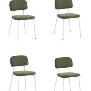 Стул Chao зеленый белые ножки 4 шт.