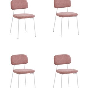 Стул Chao розовый белые ножки 4 шт.