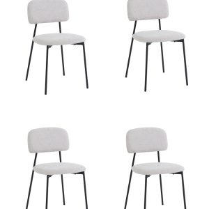 Стул Chao светло-серый черные ножки 4 шт.