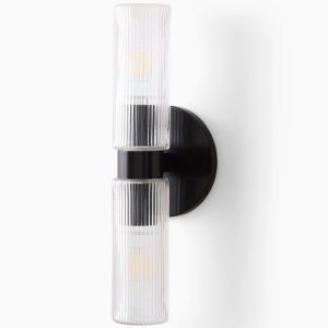 Чёрное двойное бра “Батлер”