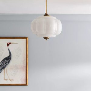 Золотой подвесной светильник "Элаиза"