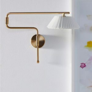 Золотое поворотное бра "Харриетт" [Левое]