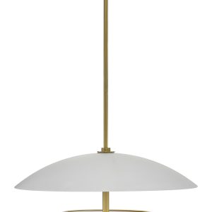 Золотой подвесной светильник "Риом"