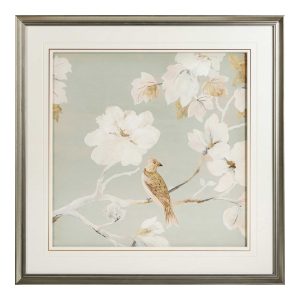 Постер в раме "Birds and flowers - I"