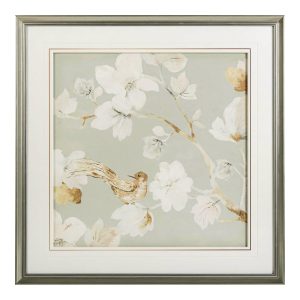 Постер в раме "Birds and flowers - II"