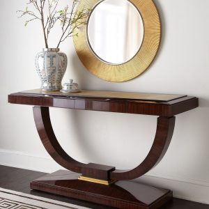 Круглое зеркало в золотой раме "Арно"