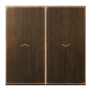 Клавиша для жалюзийного выключателя JUNG LS METAL, античная латунь,ME2995PAT