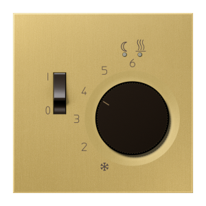 Накладка на термостат теплого пола FTR231U; металл; латунь classic; Messing