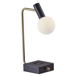 Настольная лампа "Ньют" с беспроводной зарядкой для смартфона