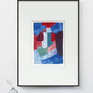 Интерьерное жикле "Bleue, verte et rouge"