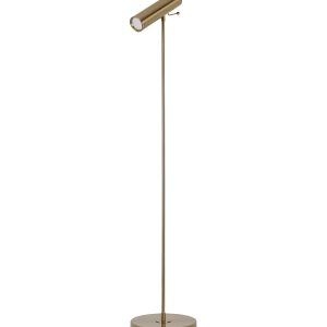 Золотая напольная лампа "Ллойд"