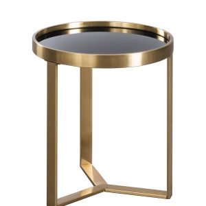 Чёрный приставной столик “Ульм”