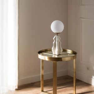 Золотой приставной столик "Ульм"