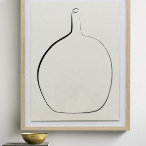 Постер "Drawing Vase" с дубовой рамой