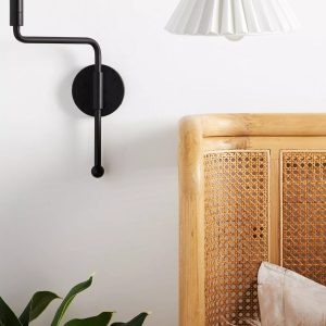 Черное поворотное бра “Харриетт” [Левое]