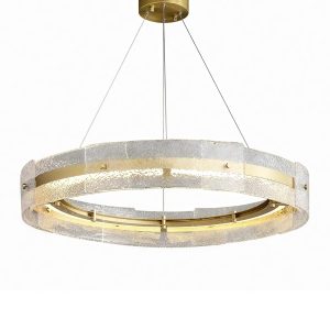 Золотая круглая люстра "Берген"