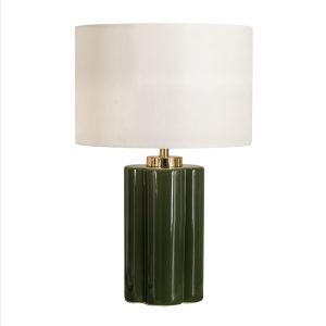 Зелёная настольная лампа "Туоми"