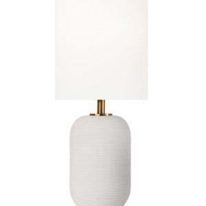 Белая настольная лампа "Гретта"
