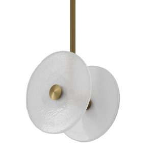 Золотой подвесной светильник "Милфорд"