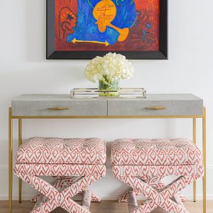 Консоль-стол бежевая "Монтгомери"