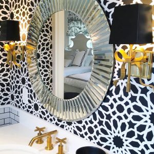 Зеркало в круглой зеркальной раме "Теодор"