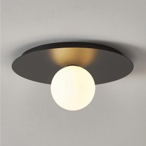 Чёрный настенно-потолочный светильник "Ноа"