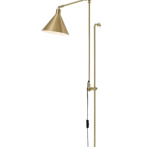 Золотистый настенный светильник "Джордан"