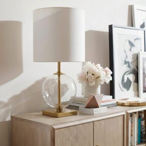 Прозрачная настольная лампа "Иветт" - М