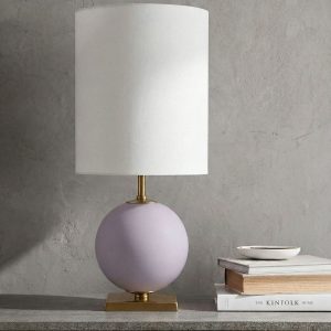 Лиловая настольная лампа "Иветт" - М