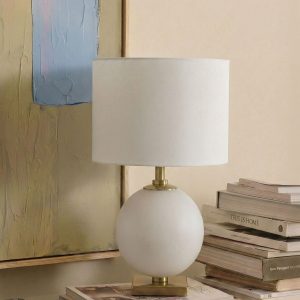 Белая настольная лампа "Иветт" - XS