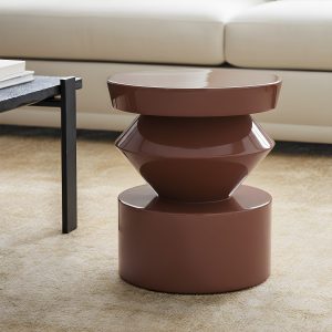 Тёмно-красный приставной столик "Сигет"