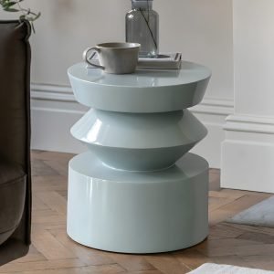 Светло-синий приставной столик "Сигет"