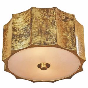 Золотой потолочный светильник "Киро"