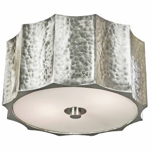 Серебряный потолочный светильник "Киро"