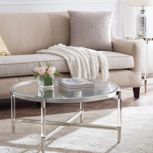 Серебряный кофейный стол "Шэрон"