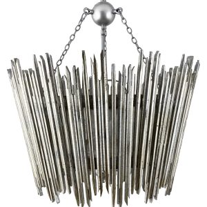 Серебряная люстра "Краун"